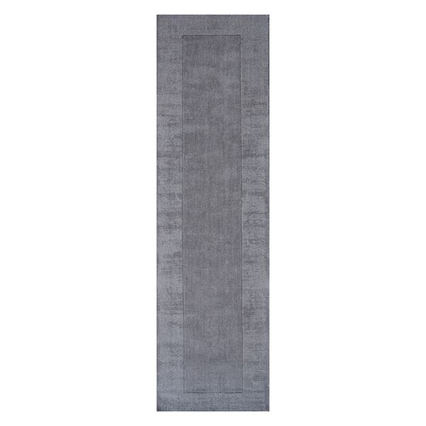 Handloom Plain Runner - Charcoal